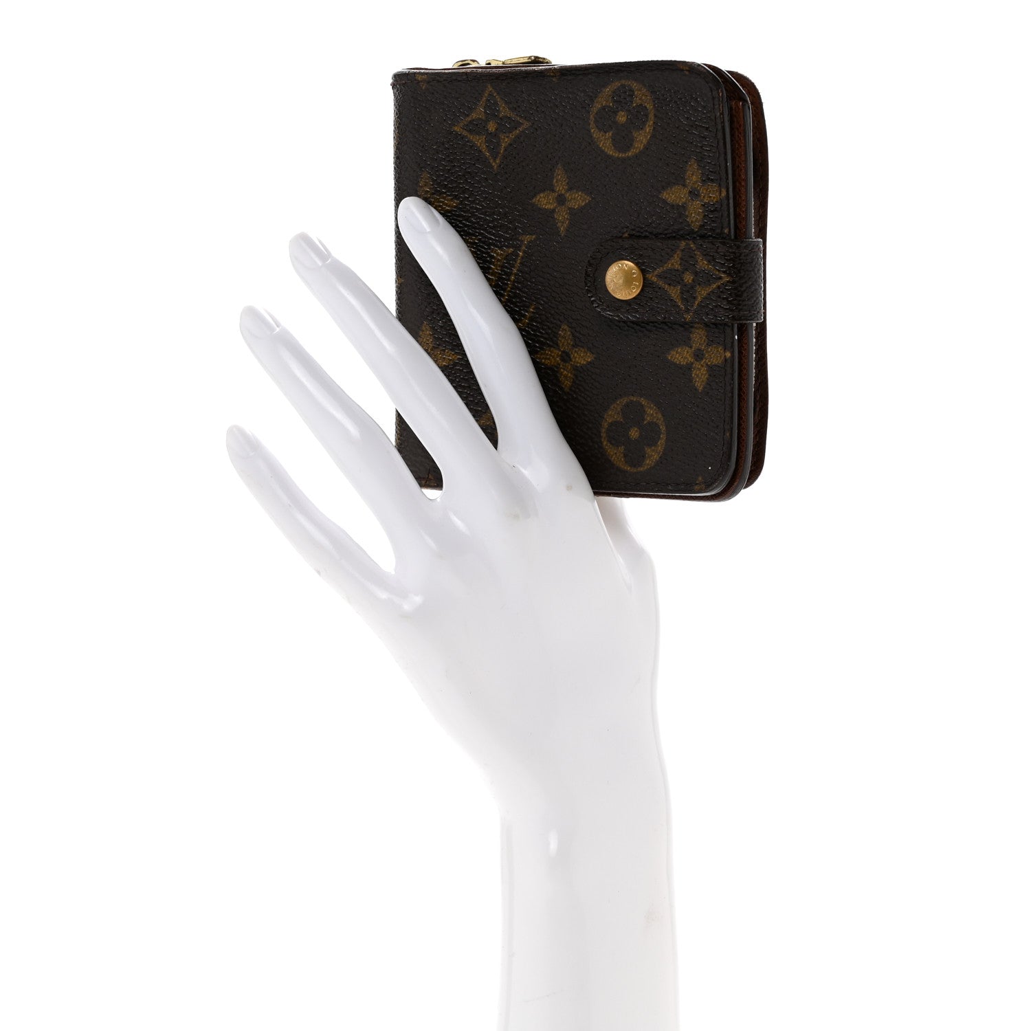 Louis Vuitton Monogram Compact Zippe Zipped Wallet 2 of 11