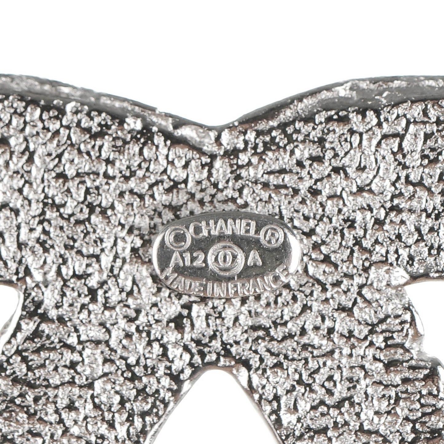 Crystal CC Brooch Silver