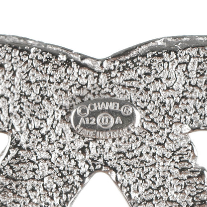 Chanel Crystal CC Brooch Silver 4 of 5