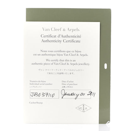 Van Cleef & Arpels 18K Yellow Gold Mother of Pearl 2 Motifs Magic Alhambra Earrings 6 of 6
