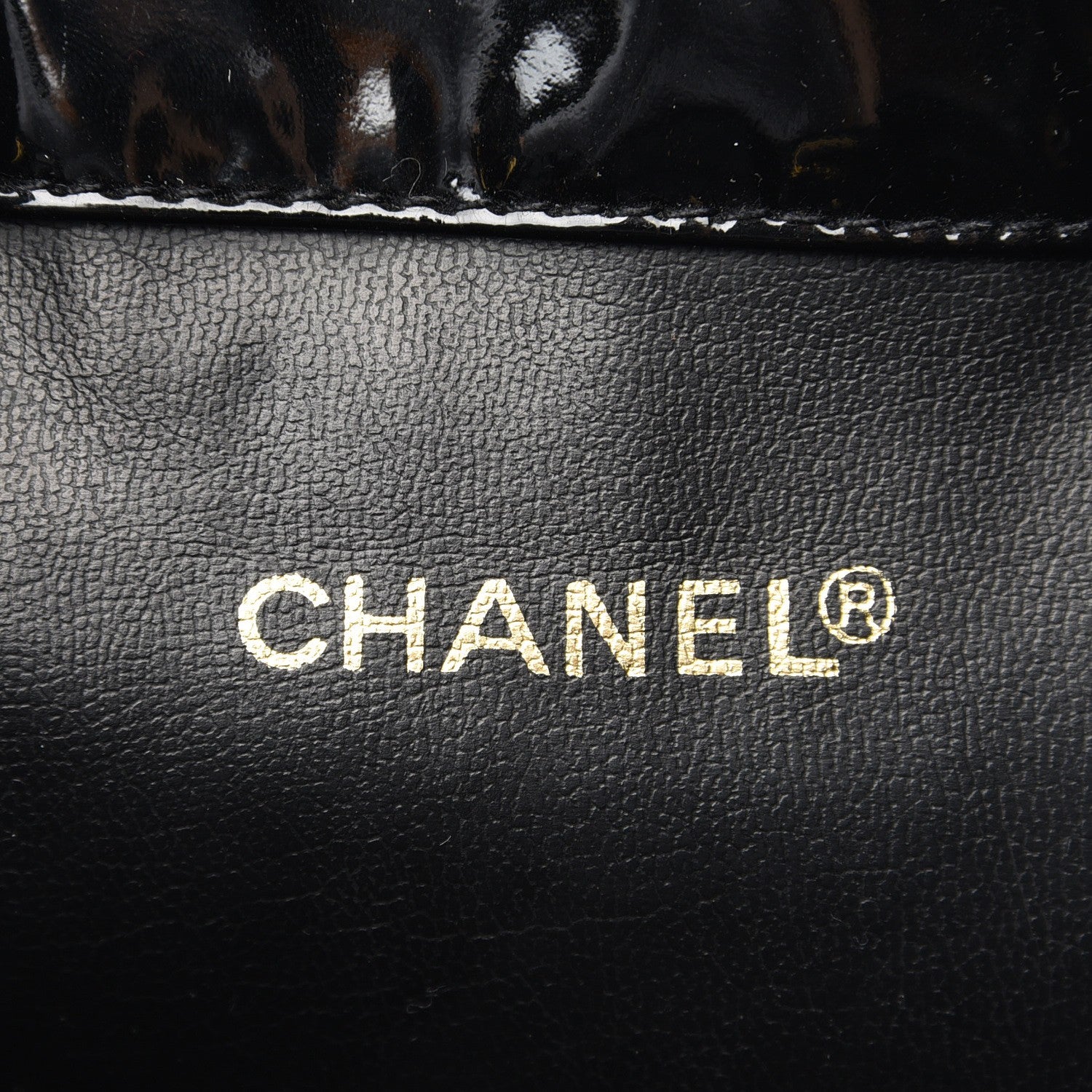 Chanel Patent CC Drawstring Shoulder Bag Black 7 of 8