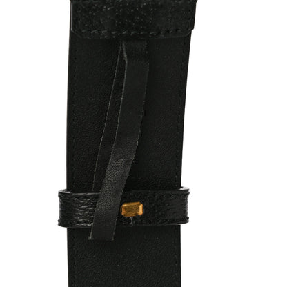 Gucci Textured Calfskin Double G 40mm Belt 95 38 Black 4 of 7