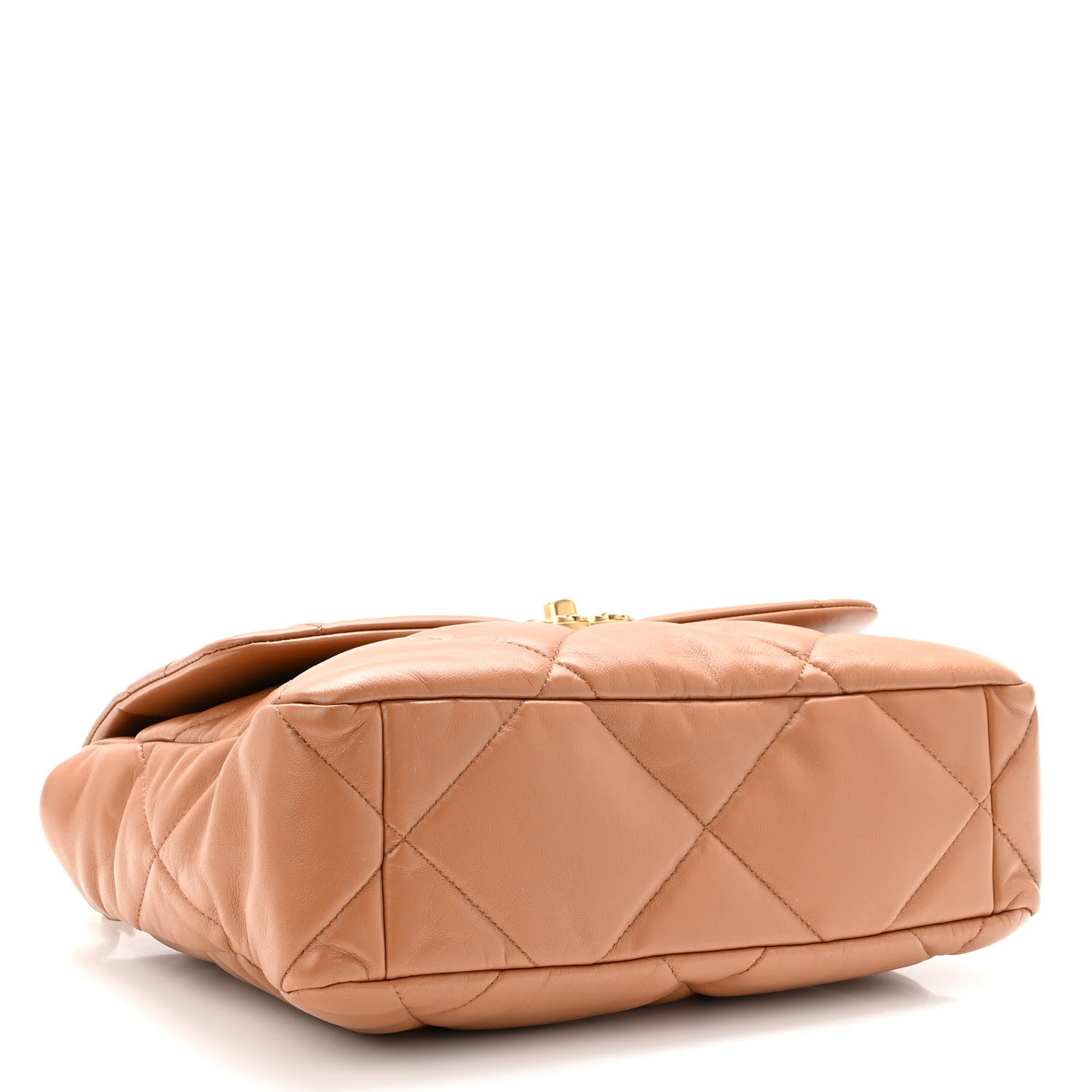 Chanel Lambskin Quilted Large Chanel 19 Flap Brown 4 of 10