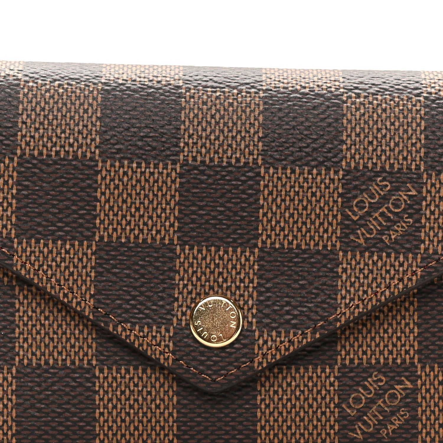 Louis Vuitton Damier Ebene Victorine Wallet Red 8 of 9