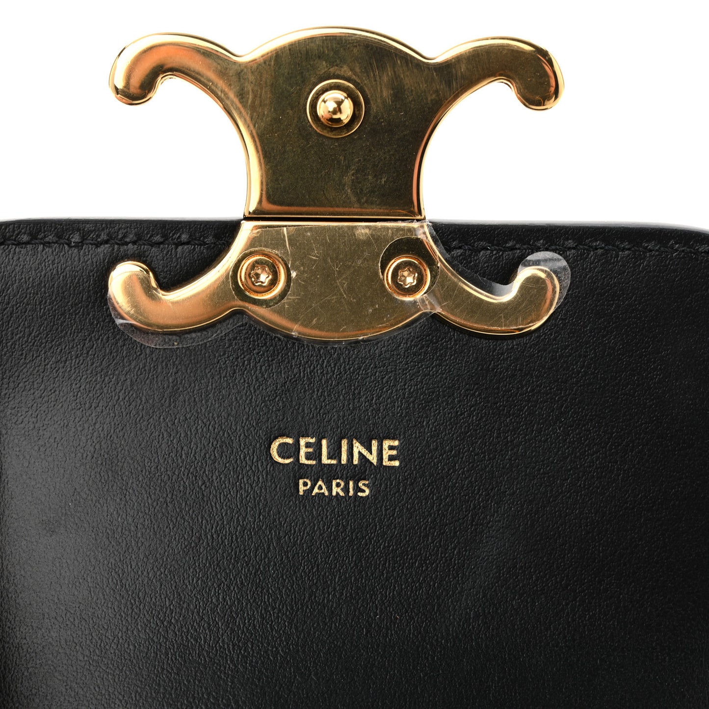 Shiny Calfskin Mini Triomphe Black