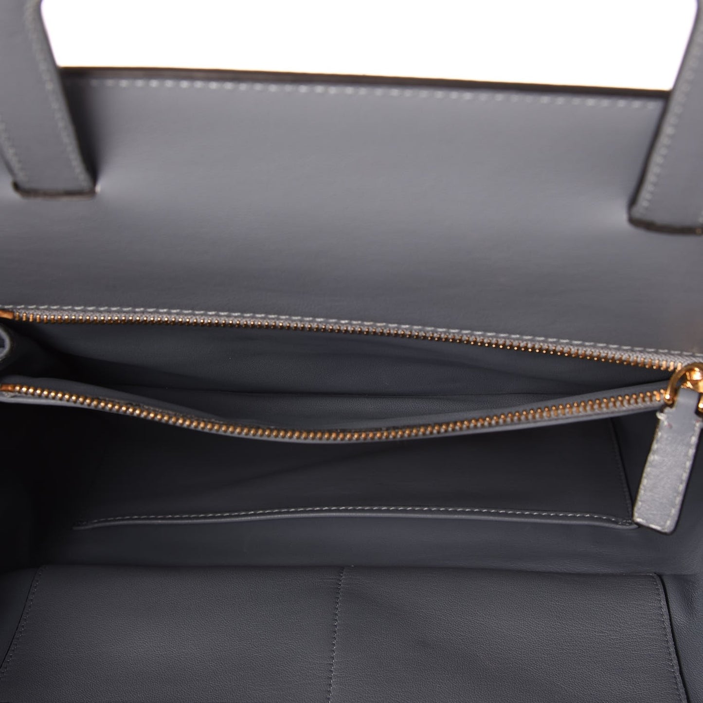 Calfskin Pocket Tote Blue