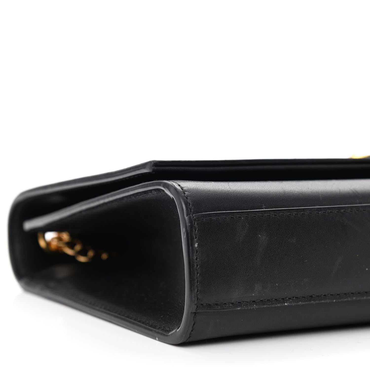 Saint Laurent Smooth Calfskin Medium Classic Monogram Kate Tassel Satchel Black 9 of 12