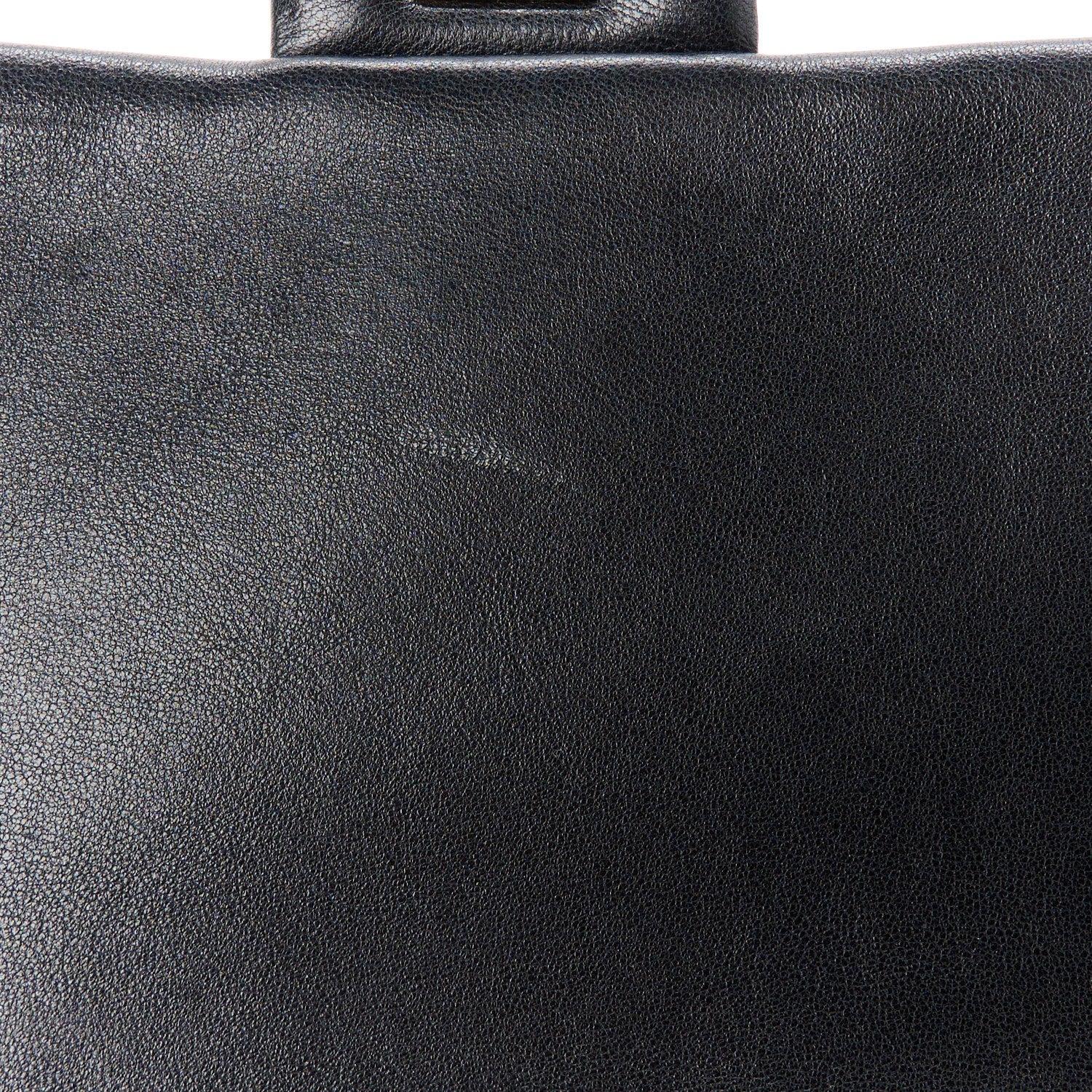 Chanel Lambskin Quilted Logo Flap With Handle Black 12 of 12