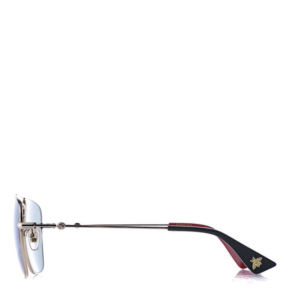 Gucci Squared Aviator Sunglasses GG0108S Black 3 of 8
