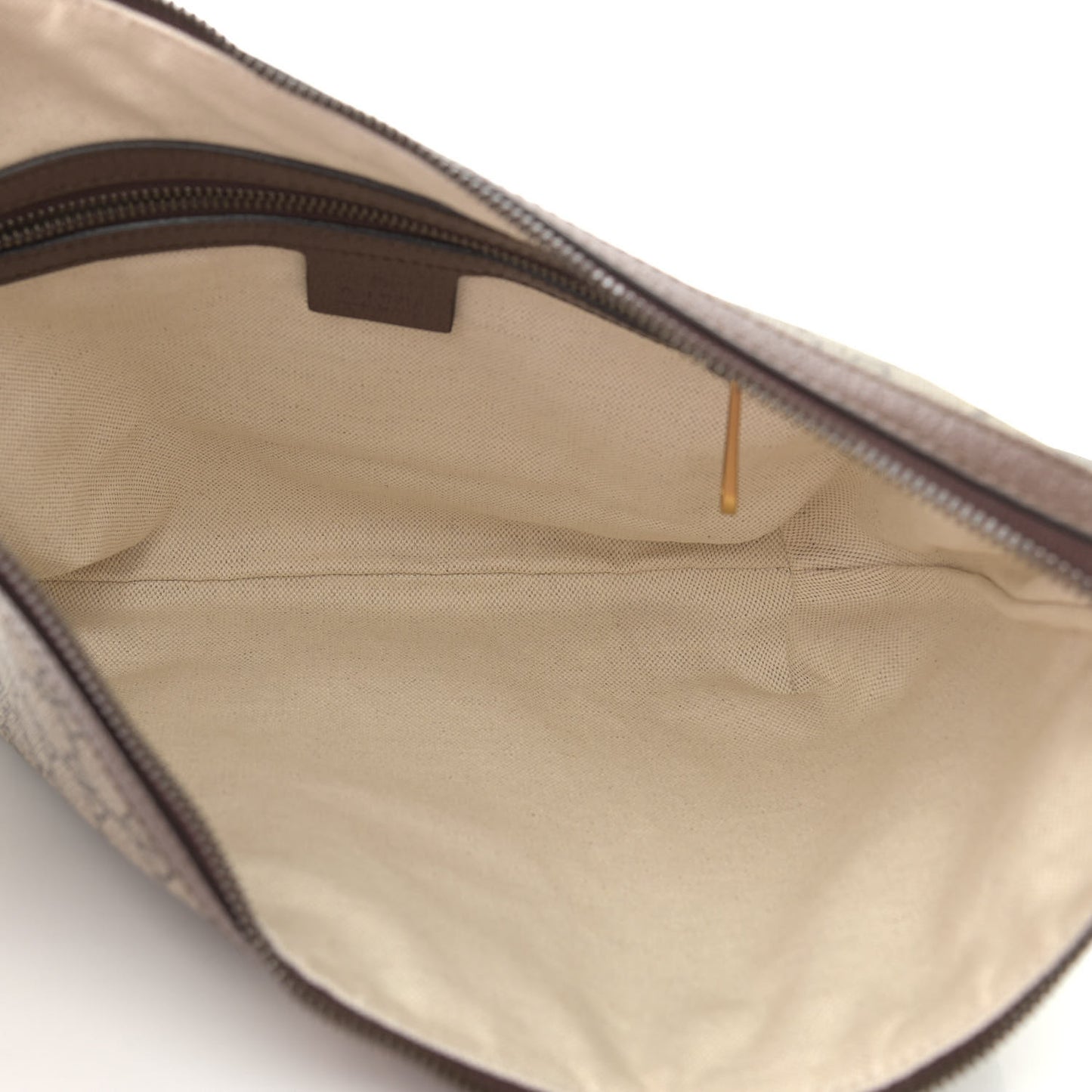 GG Supreme Monogram Web Small Ophidia Half Moon Hobo Brown