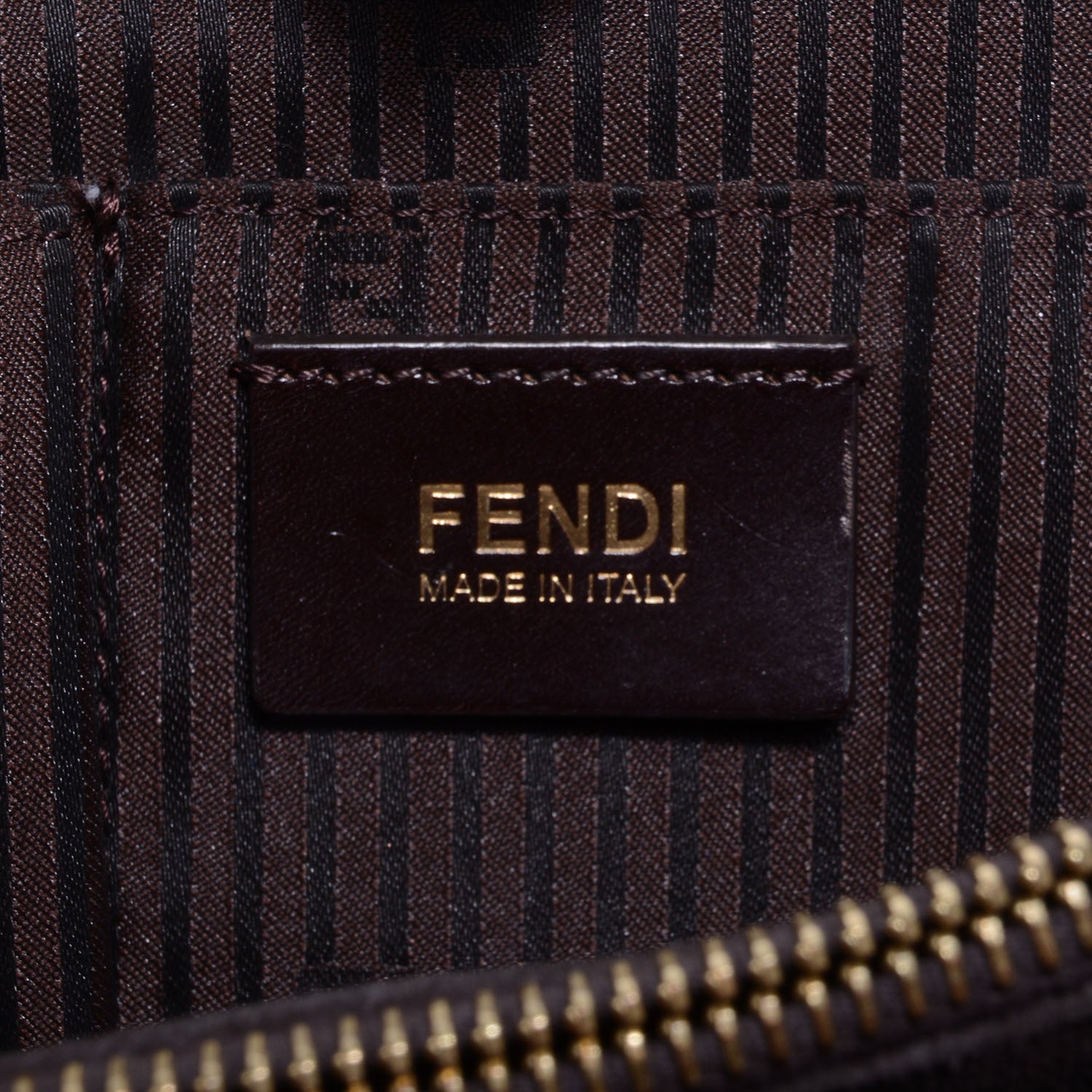 Fendi Vitello Elite Flamingo Regular 2Jours Tote Moro Marrone Nocciola 6 of 13