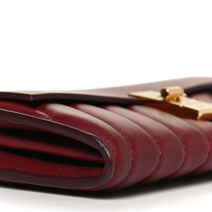 Chloe Calfskin Drew Long Wallet with Flap Plum Purple 7 of 9