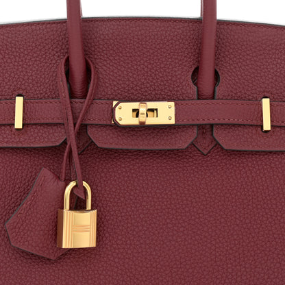 Hermes Togo Birkin 25 Rouge Grenat 8 of 10