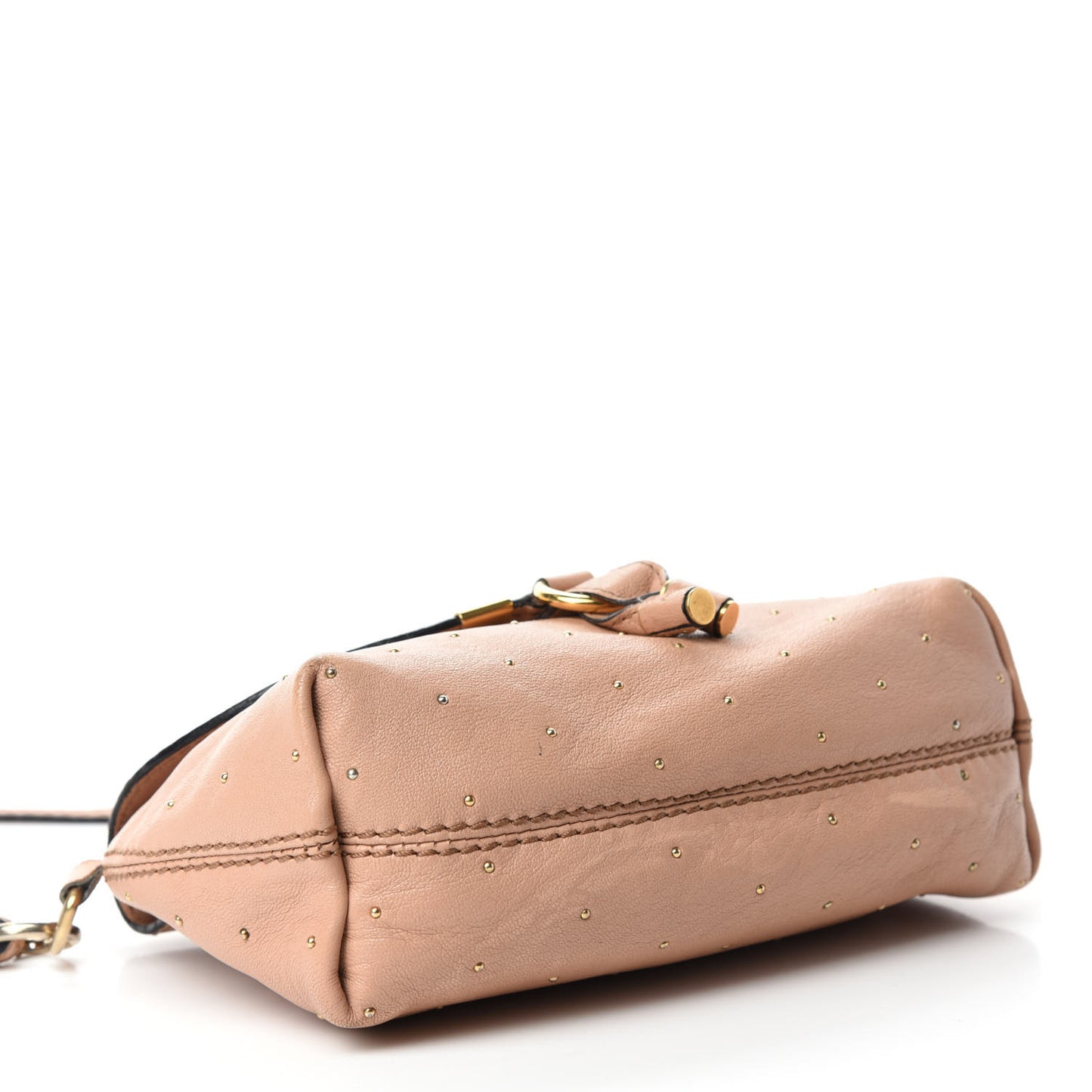 Calfskin Studded Marcie Pochette Crossbody Bag Blushy Pink