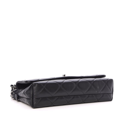 Chanel Calfskin Quilted Crossbody Bag Black 4 of 9