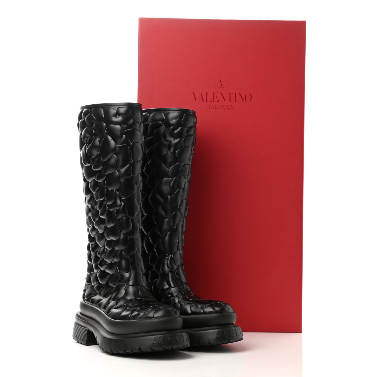 Rubber Atelier 03 Rose Edition 30/50mm Tall Rainboots 39 Black