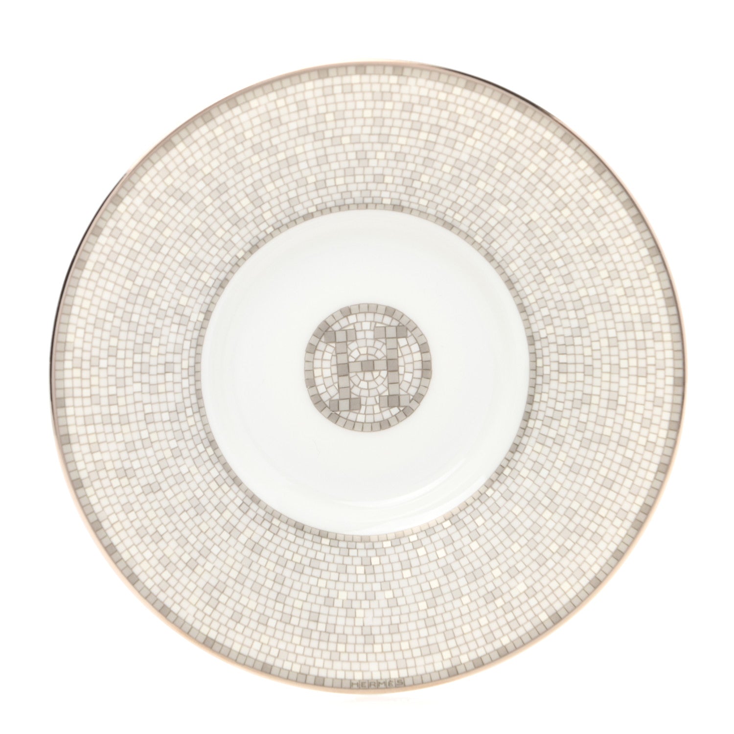 Hermes Porcelain Mosaique au 24 Coffee Cup and Saucer Set of 2 3 of 6