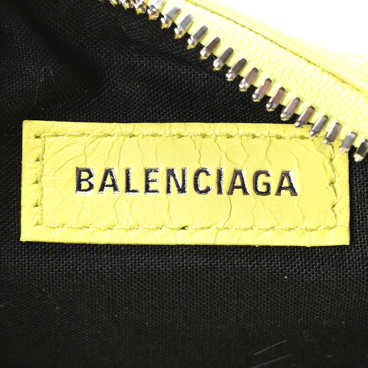 Balenciaga Agneau Arena Le Cagole Shoulder Bag XS Lime 7 of 11