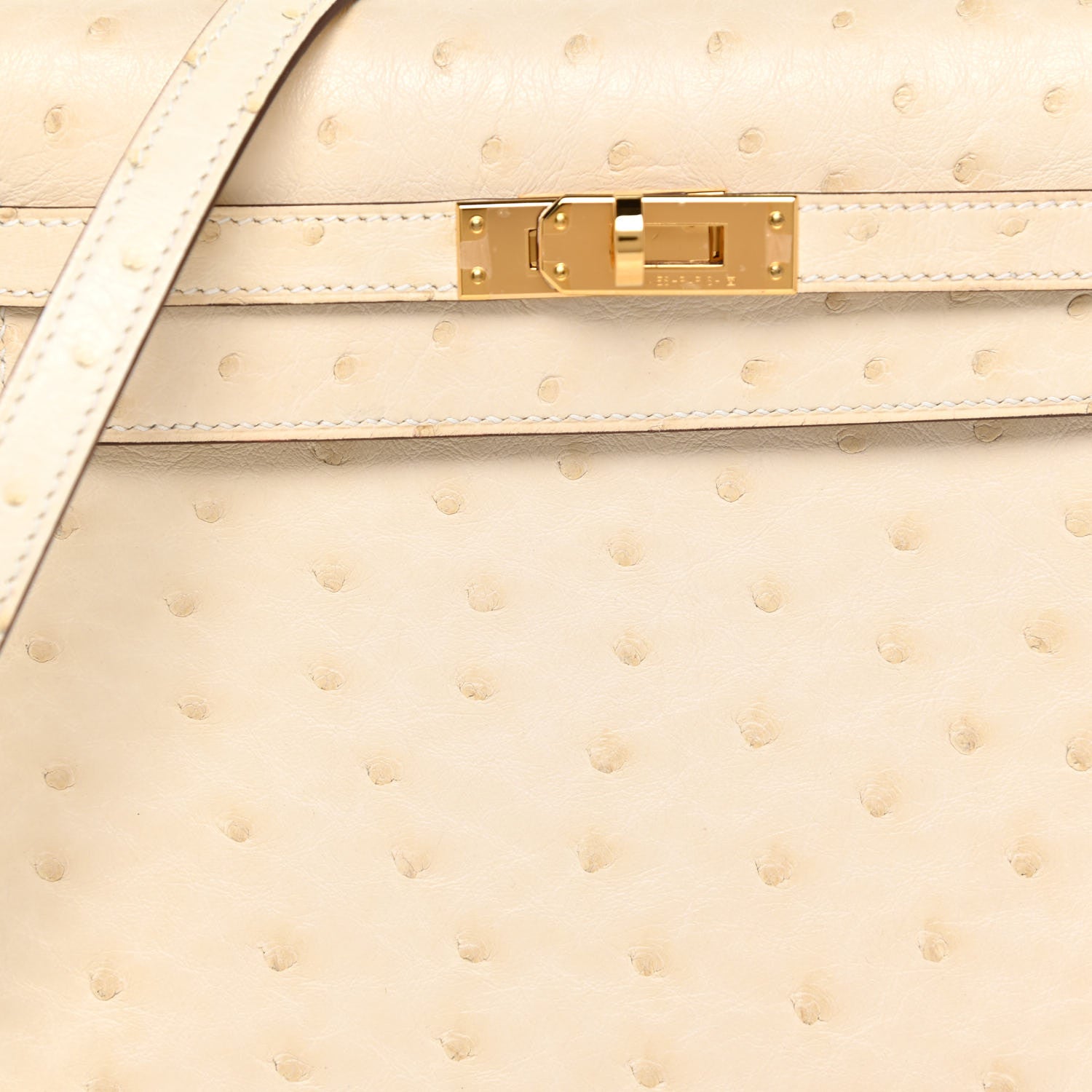 Hermes Ostrich Kelly Danse II Belt Bag Nata 8 of 13