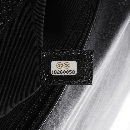 Chanel Metallic Calfskin Quilted Large Boy Flap Black 8 of 9