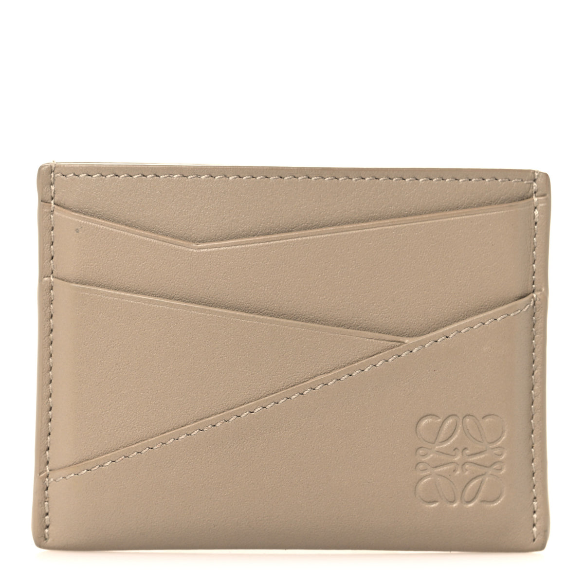 Loewe Calfskin Puzzle Card Holder Sand 1 of 7