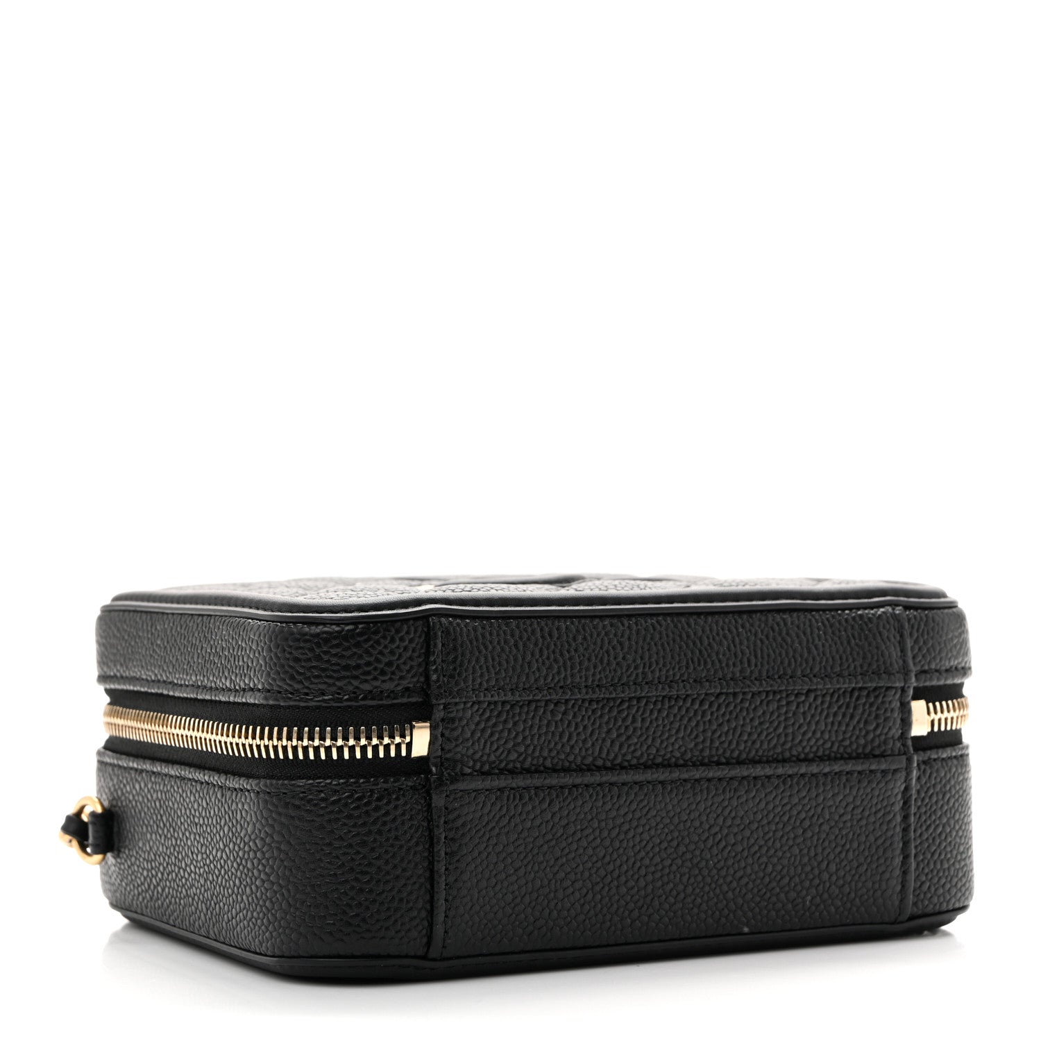 Chanel Caviar Quilted Small CC Filigree Vanity Case Black 4 of 10