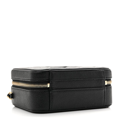 Chanel Caviar Quilted Small CC Filigree Vanity Case Black 4 of 10