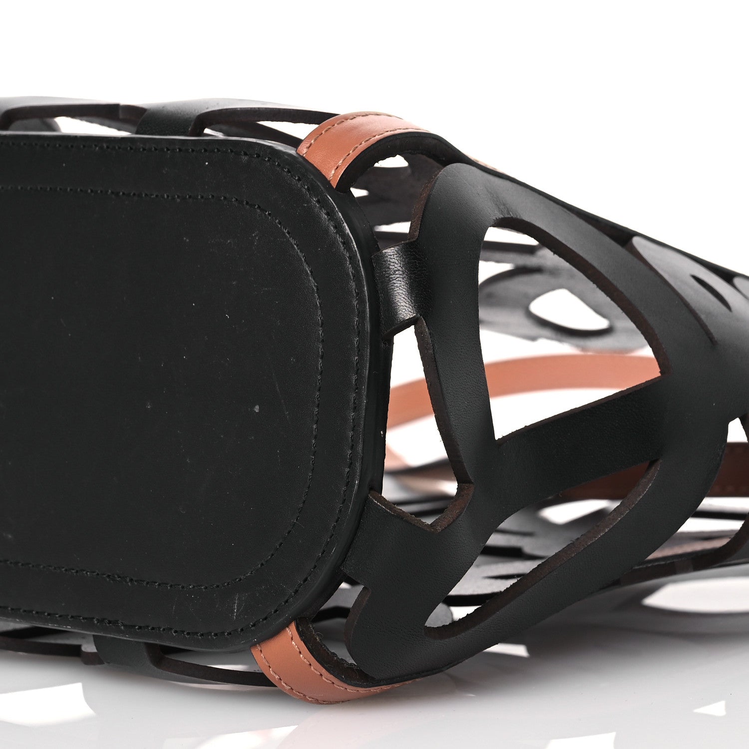 Loewe Smooth Calfskin Small Anagram Cutout Tote Black 9 of 15