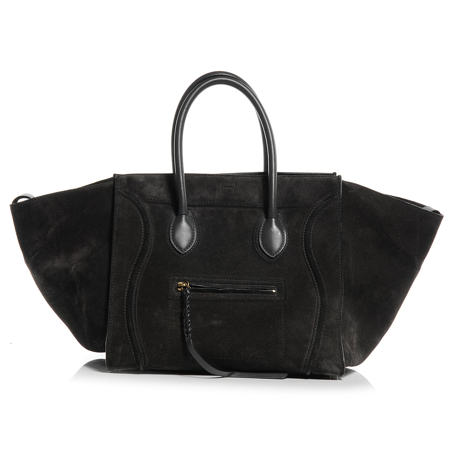 Celine Suede Medium Phantom Luggage Grey 1 of 8