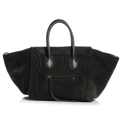 Celine Suede Medium Phantom Luggage Grey 1 of 8