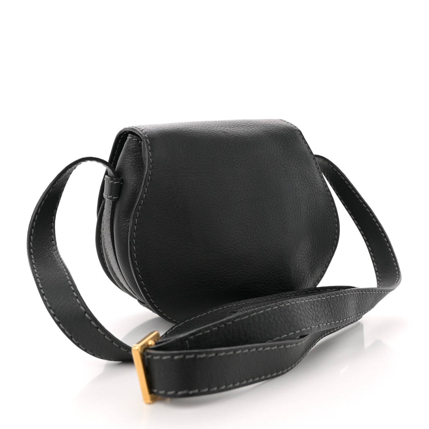 Chloe Calfskin Mini Marcie Round Crossbody Bag Black 3 of 11