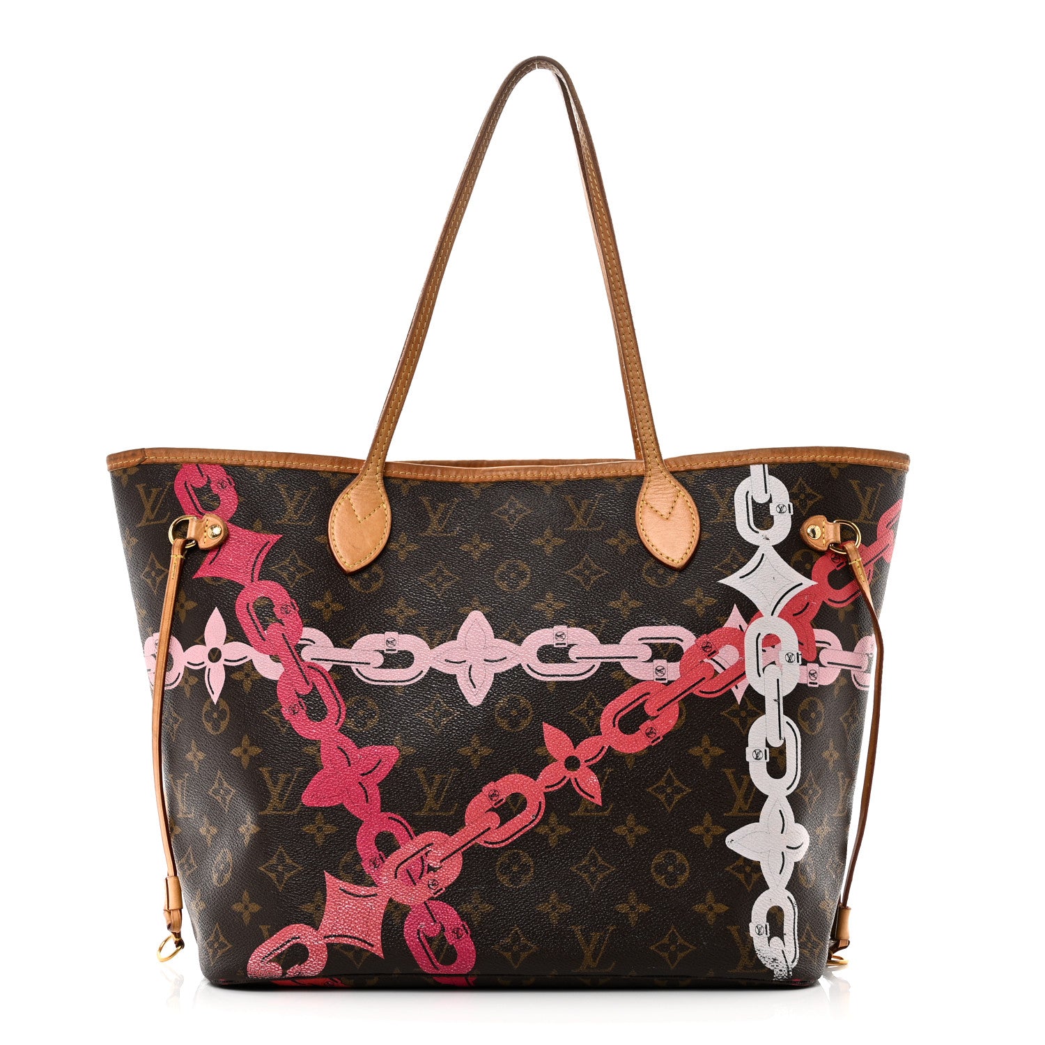 Louis Vuitton Monogram Bay Neverfull MM Rose Ballerine Poppy 1 of 14
