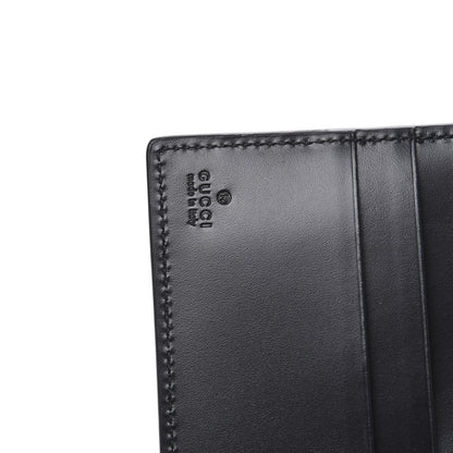 Gucci Guccissima Signature Web New Web Bi-Fold ID Wallet Black 6 of 8