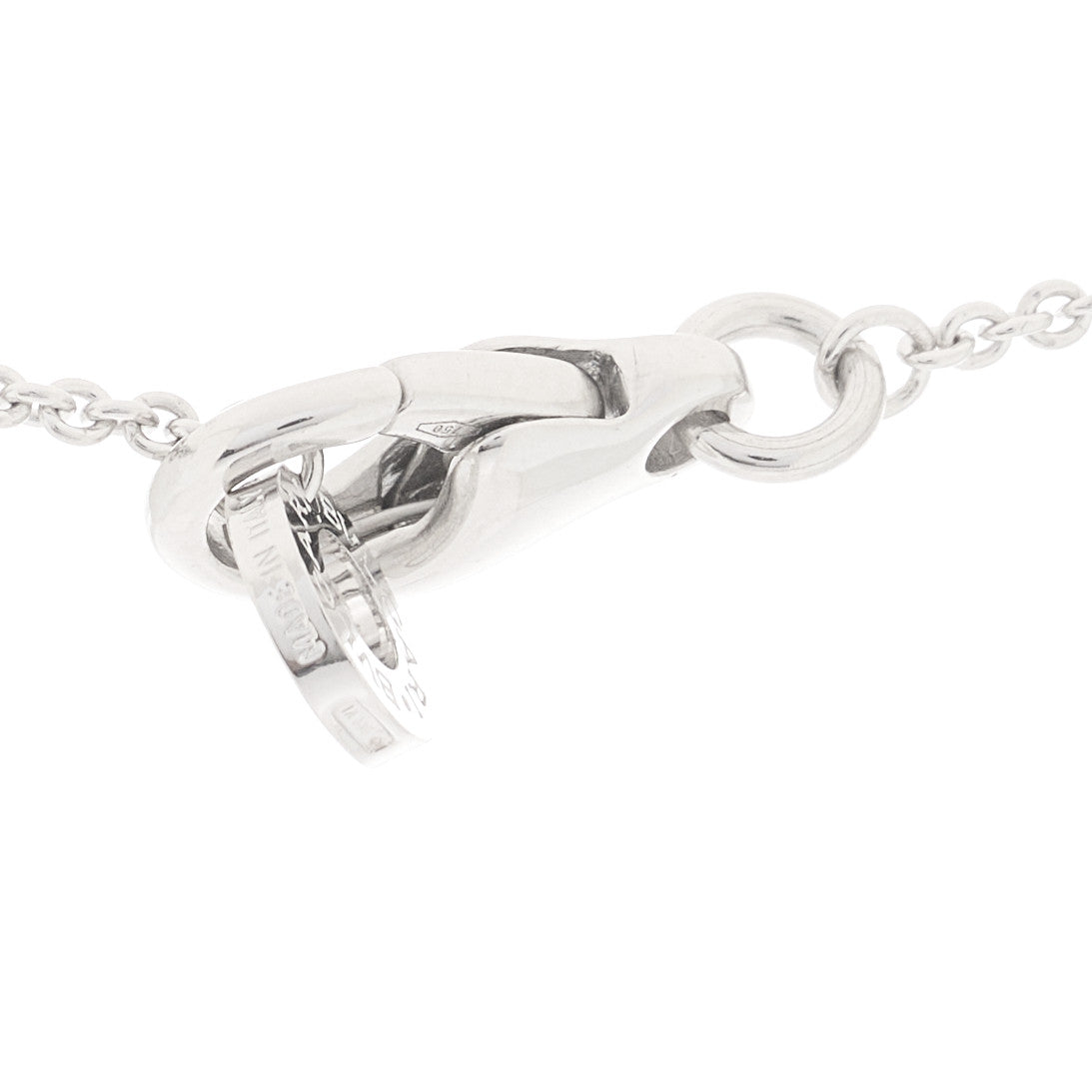 Bulgari 18K White Gold Diamond BVLGARI Pendant Necklace 4 of 5