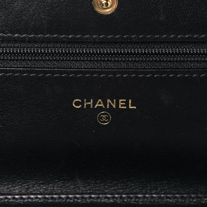 Chanel Lambskin Quilted Egyptian Amulet Wallet On Chain WOC Black 6 of 9