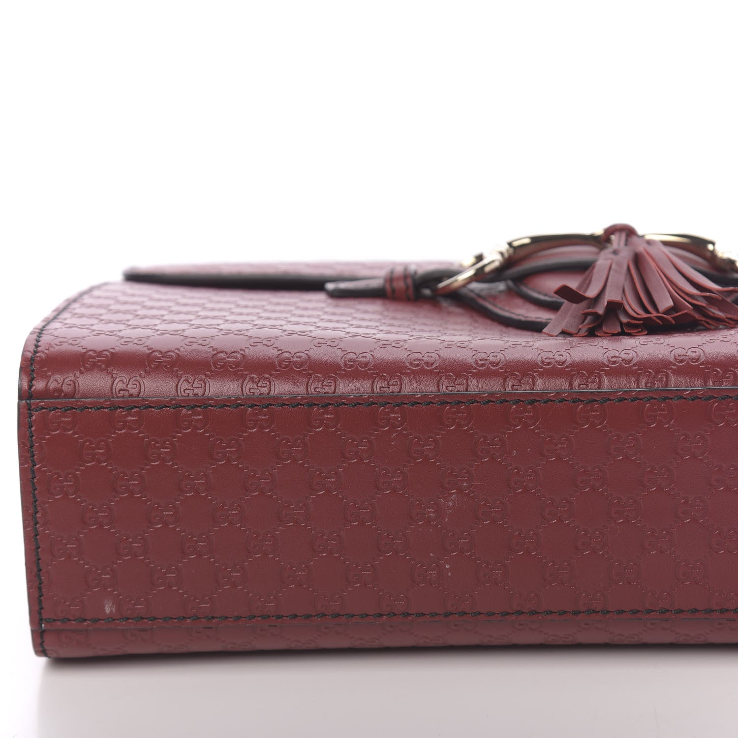 Gucci Microguccissima Medium Emily Chain Shoulder Bag Red 10 of 11