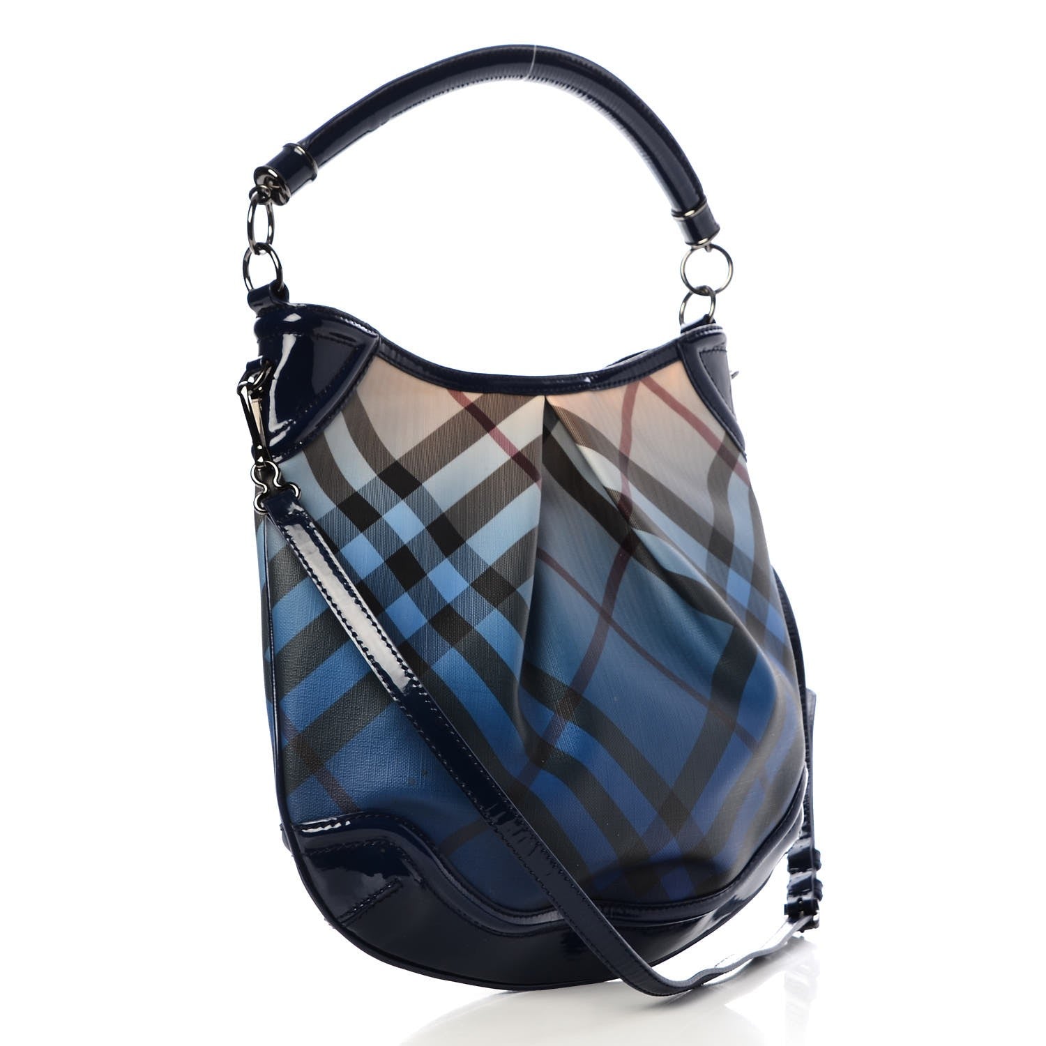 Burberry Nova Pop Degrade Medium Craigwell Hobo Jet Blue 4 of 9