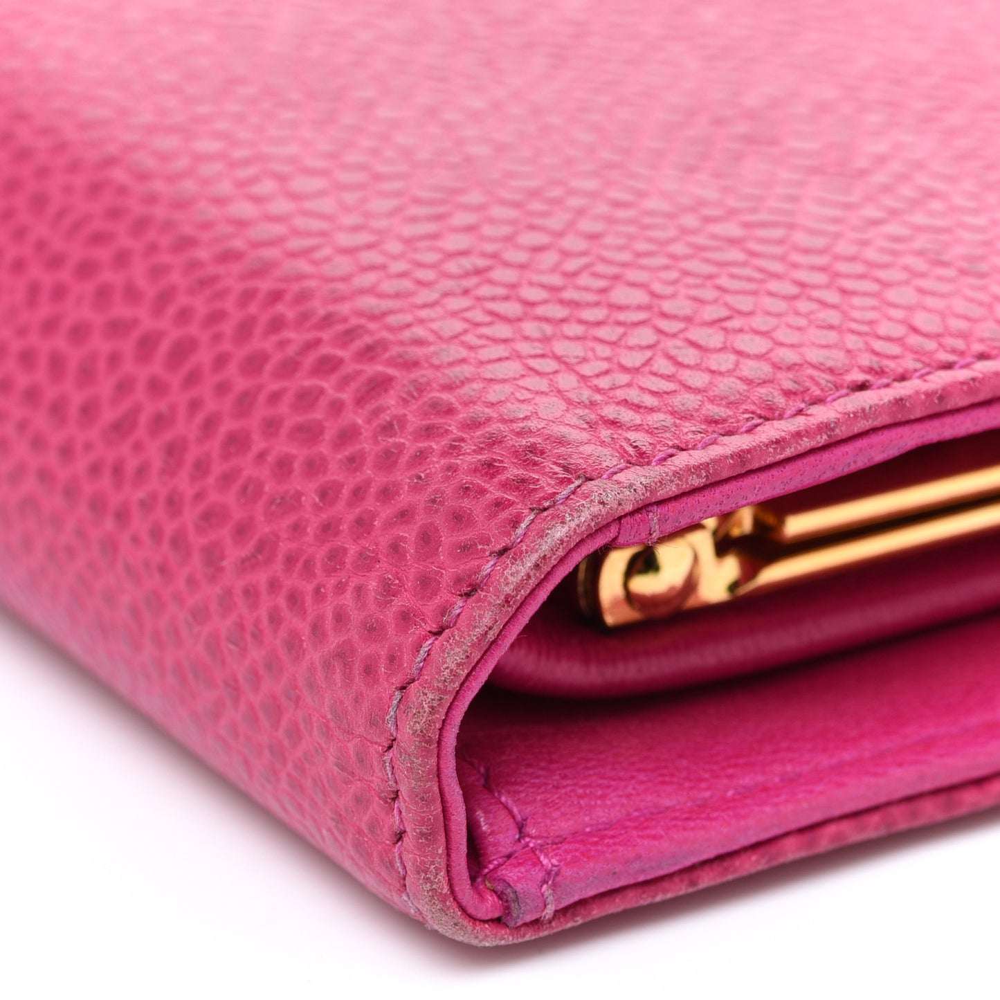 Caviar Timeless CC French Wallet Dark Pink