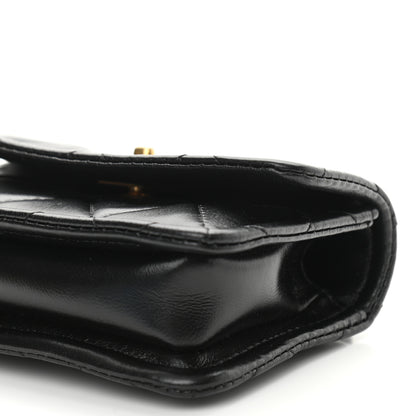 Chanel Shiny Lambskin Quilted Extra Mini Flap Black 10 of 10