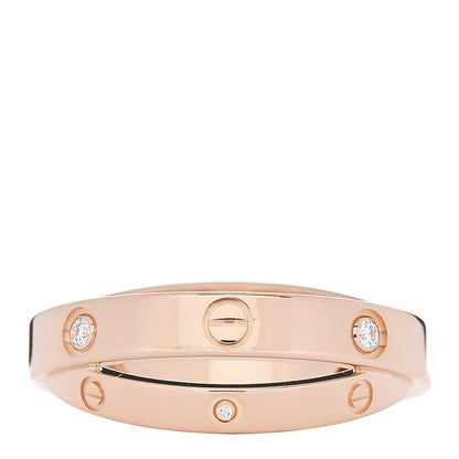 Cartier 18K Pink Gold 6 Diamond LOVE Ring 54 7 4 of 7