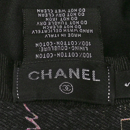 Chanel Denim Mood Cloche Bucket Hat S Black 8 of 9