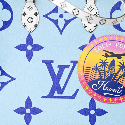 Louis Vuitton Monogram Giant Hawaii Onthego Blue 8 of 10
