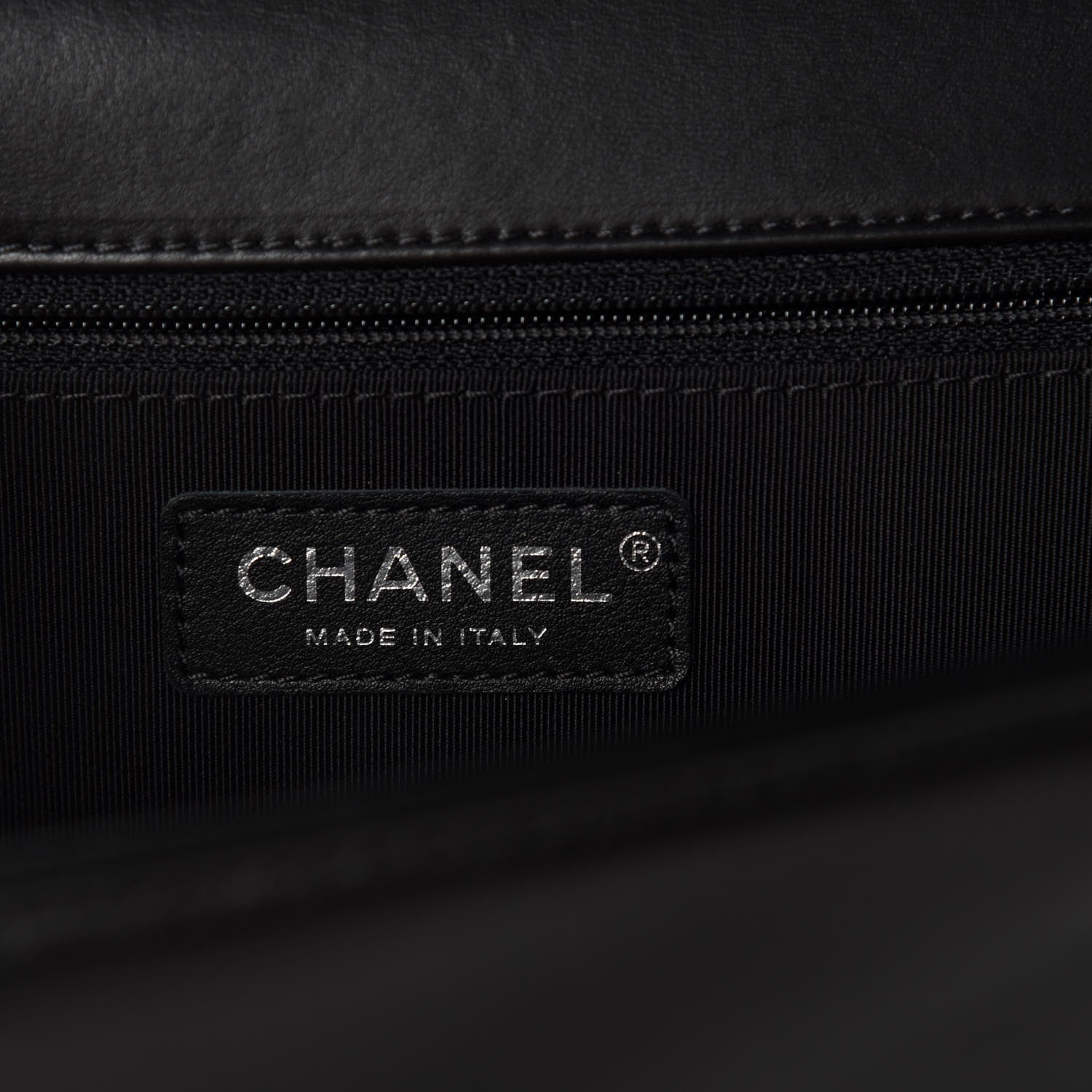 Chanel Lambskin Quilted Large Boy Flap Black 9 of 11
