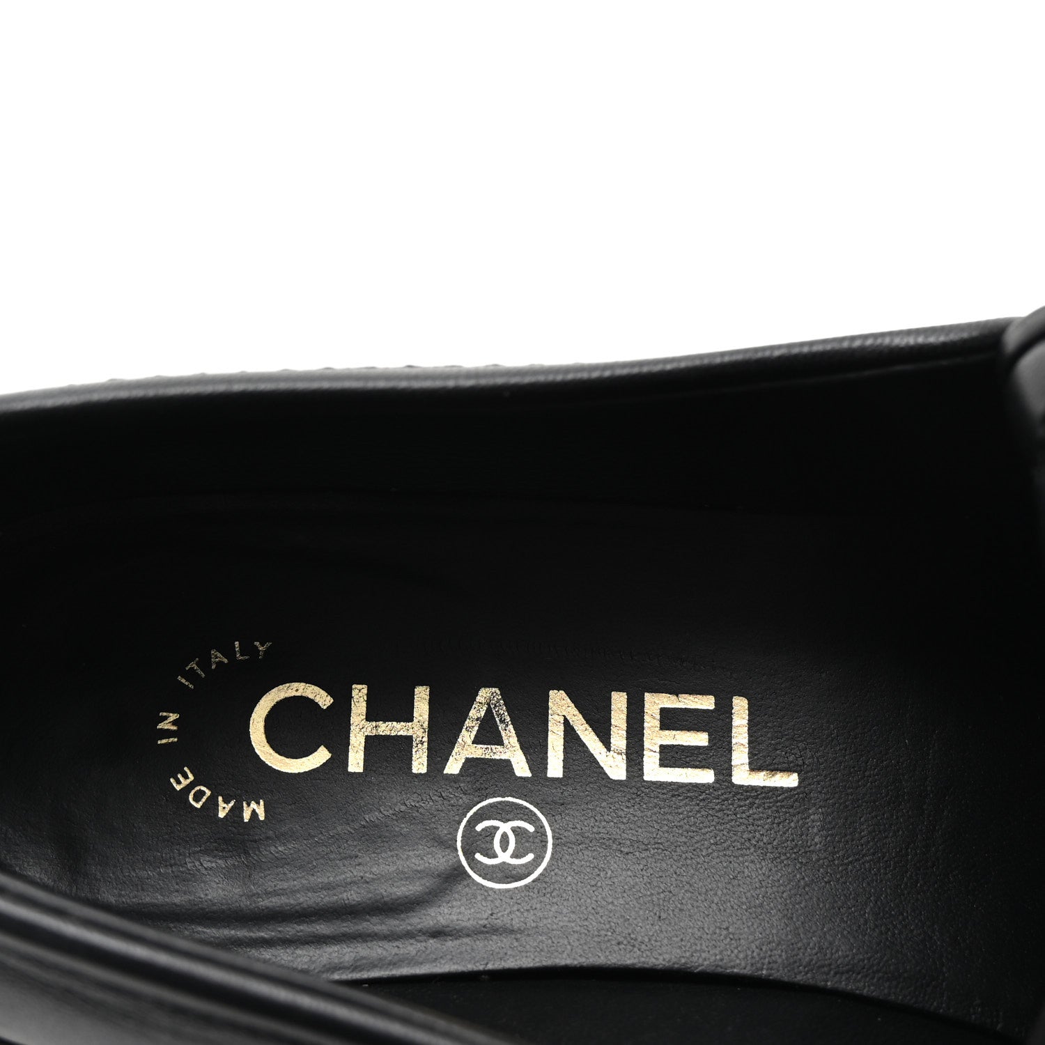 Chanel Lambskin Quilted CC Turnlock Loafers 37.5 Black 8 of 10