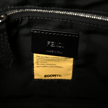 Fendi Econyl Nylon Cuoio Romano Monochrome Medium Baguette Messenger Bag Black 6 of 12