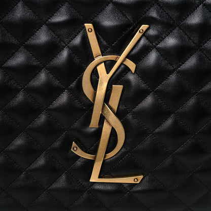 Saint Laurent Lambskin Quilted Maxi Icare Shopping Tote Black 11 of 11