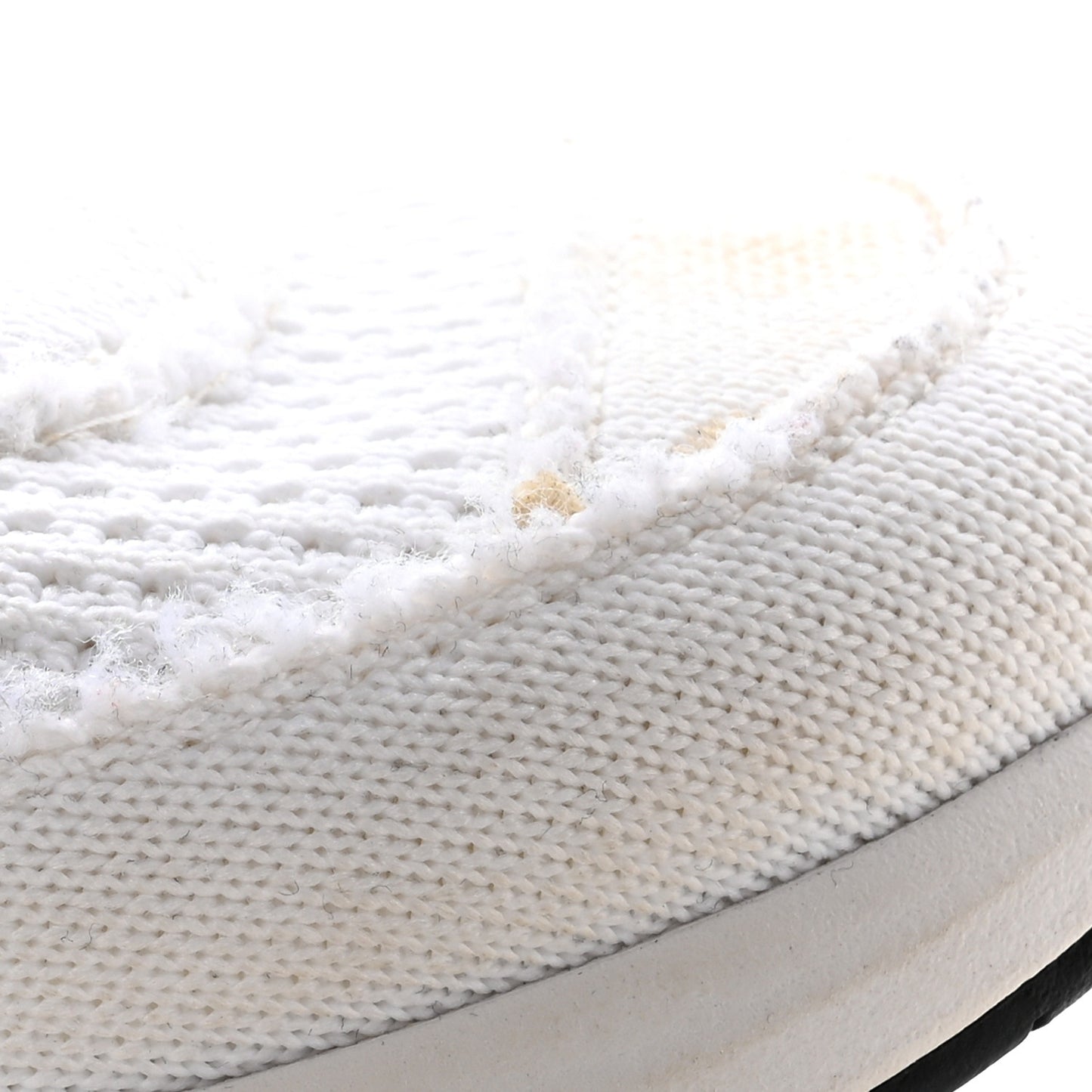 Fabric Logo Sneakers 36.5 White