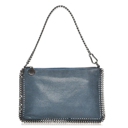 Stella McCartney Shaggy Deer Falabella Clutch Blue 1 of 7