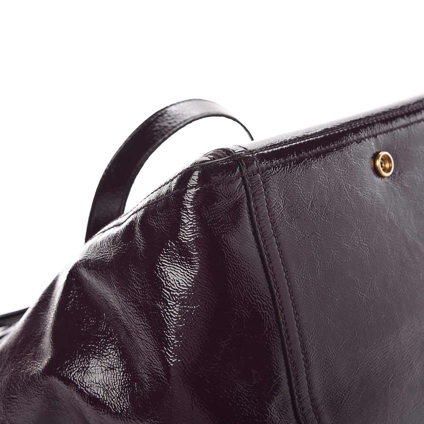 Patent Medium Downtown Tote Purple
