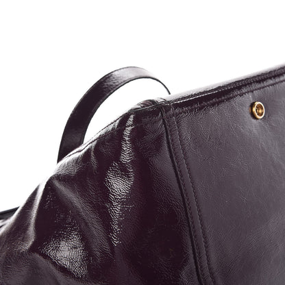 Saint Laurent Patent Medium Downtown Tote Purple 8 of 11